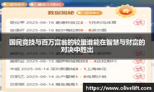 国民竞技与百万富翁的较量谁能在智慧与财富的对决中胜出